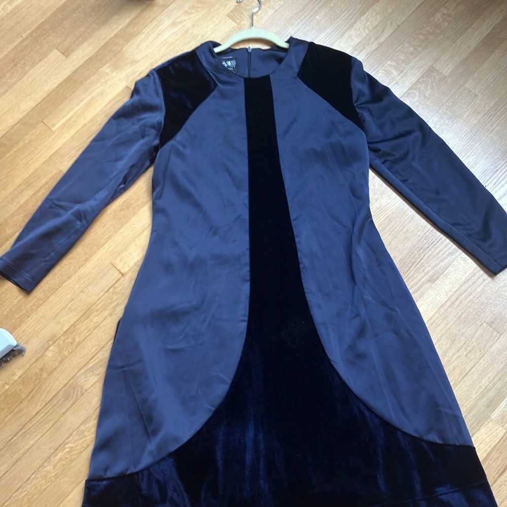 Possible 90s velvet detailed dress best for M - Picture 2 of 4